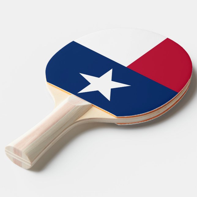 Ping pong paddle with Flagga of Texas, USA Pingisracket (Frontvinkel)