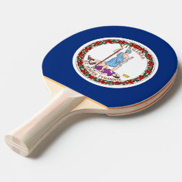 Ping pong paddle with Flagga of Virginia, USA Pingisracket