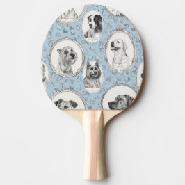 Ping Pong Paddles för hund Skriv ut Pingisracket