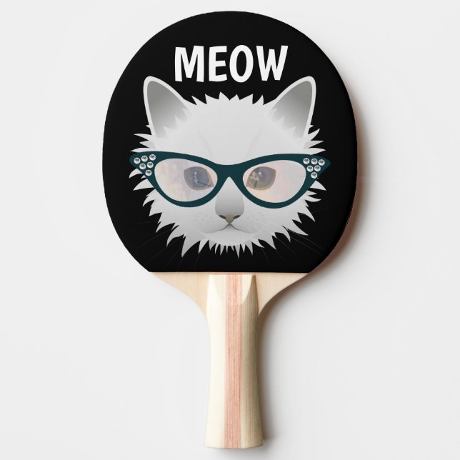 PING PONG PADDLES-PAPPER FÖR KATVARVSUNGLAS PINGISRACKET (Framsidan)