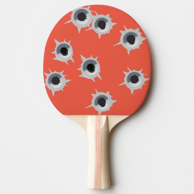 Ping Pong Paddles - som sköt Fladdermus! Orange/bl Pingisracket (Framsidan)