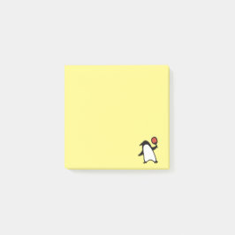 Ping-pong penguin post-it block