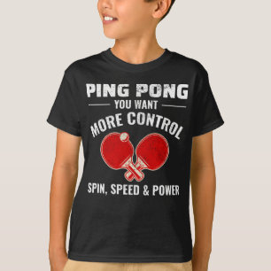 Ping Pong Player Bord Tennis T Shirt