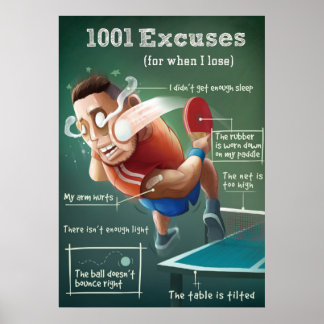 Ping Pong Poster: 1 001 Escus Poster