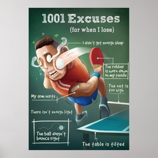 Ping Pong Poster: 1 001 Escus Poster (Framsidan)