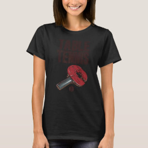 Ping Pong Power Burst Bord Tennis Fladdermus T Shirt