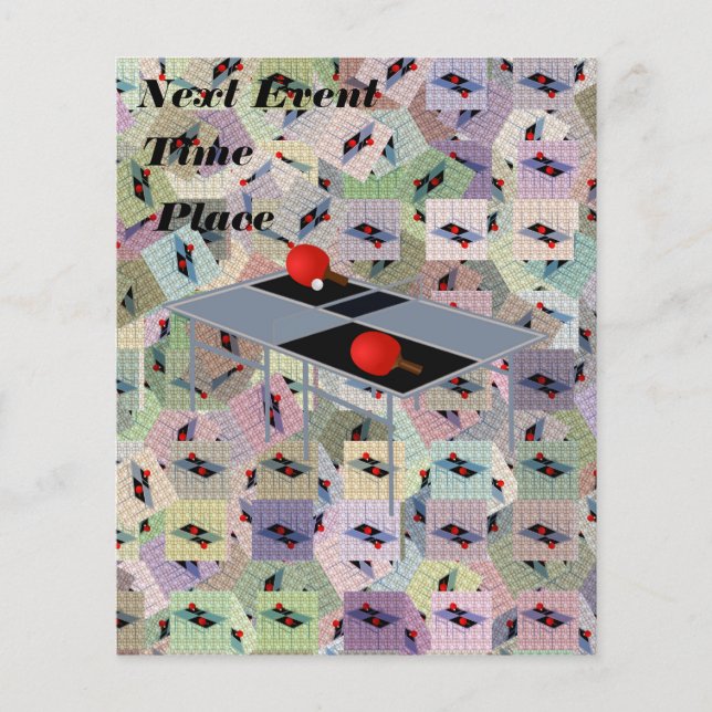 Ping Pong, Promotional Flyer (Framsidan)