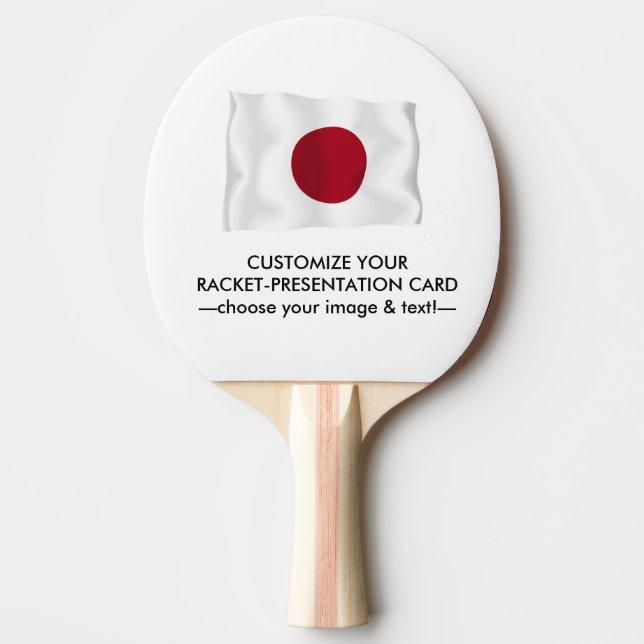 Ping Pong Racket-Presentation Card Pingisracket (Framsidan)