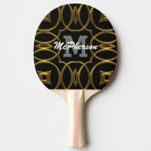 Ping Pong Royal Pattern with monogram and name