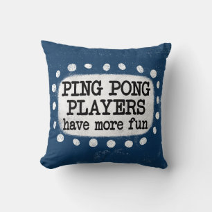 Ping Pong-spelare har mer Roligt Dekorativ kudde