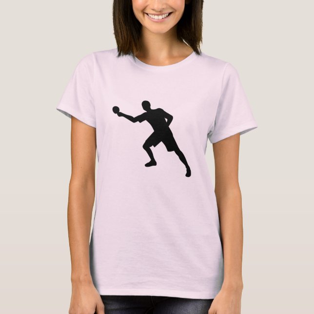 Ping Pong-spelare Tee Shirt (Framsida)