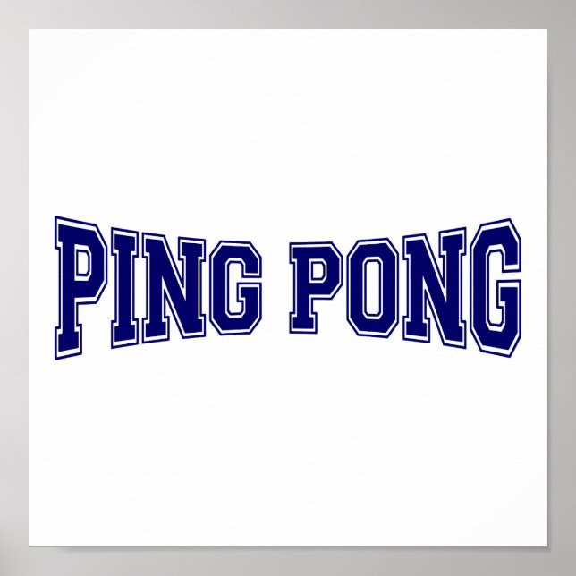 Ping Pong Stil Poster (Framsidan)