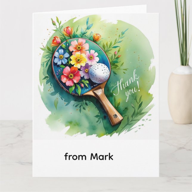 Ping Pong Tack Kort (Framsida)