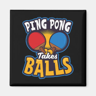 Ping Pong tar Bollar Design Bord Tennis Magnet