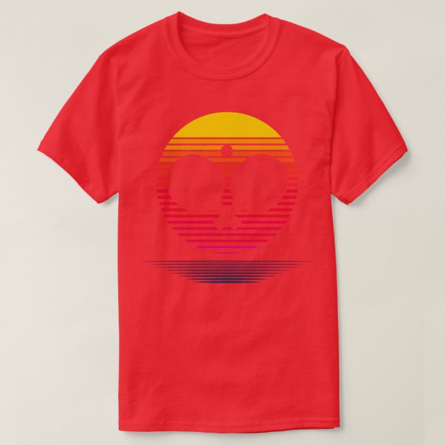 Ping Pong Vaporwave T Shirt (Design framsida)