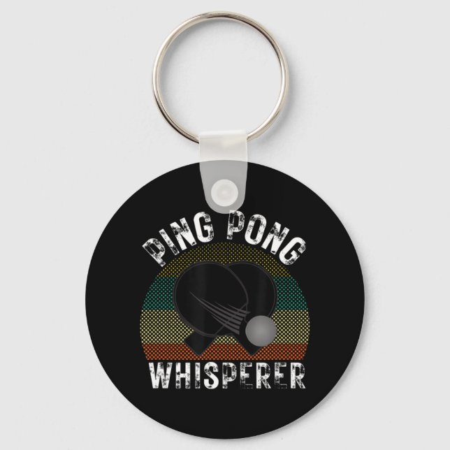 Ping Pong Whisperer Roligt Ping Pong Player Gift Nyckelring (Framsida)