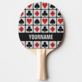 Pinga pong-paddel-anpassningsbar för Card Player Pingisracket