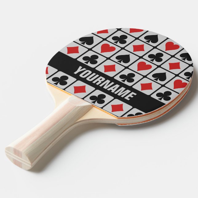Pinga pong-paddel-anpassningsbar för Card Player Pingisracket (Frontvinkel)