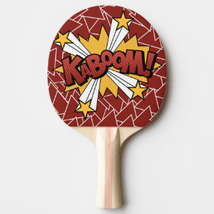 Pingen Pong för Kaboom humorbokstil paddlar Pingisracket