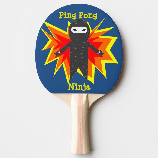 Pingen Pong Ninja paddlar Pingisracket (Framsidan)