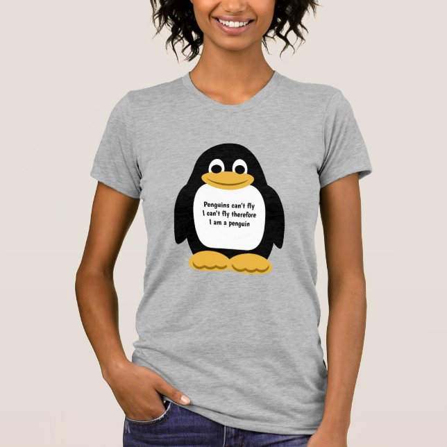 Pingguin i animerad t shirt (Framsida)