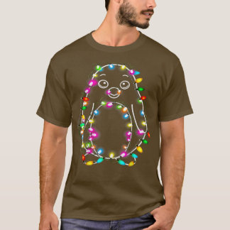 Pingguin julgran färg, ljusa Julgran T Shirt