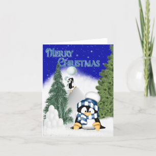 Pingguins Roligt - julkort Helgkort