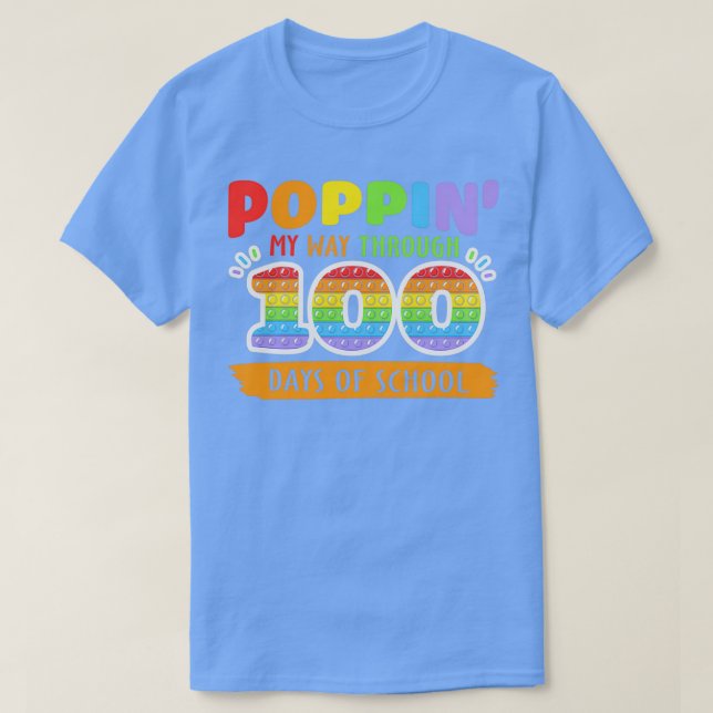 Pingin min väg genom 100 dagars skolgång t shirt (Design framsida)