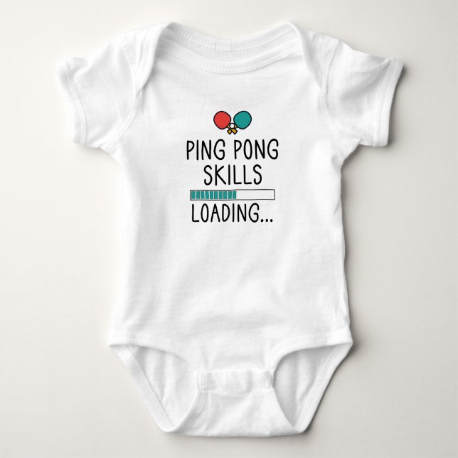 Pingis färdigheter laddar | Söt pingis T Shirt (Framsida)