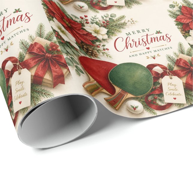 Pingis jul tema  presentpapper (Rullad Hörn)