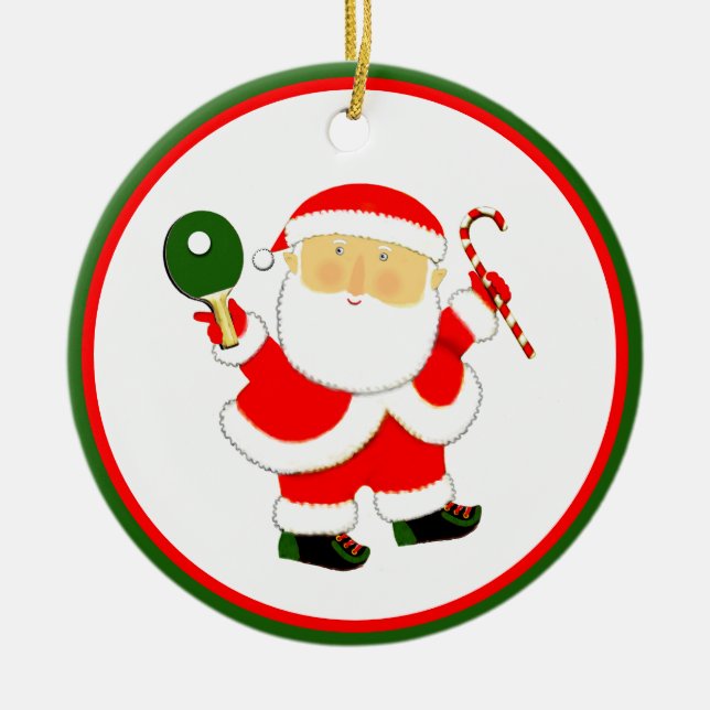 Pingisjulpartypris  julgransprydnad keramik (Framsidan)