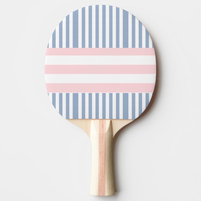 Pingisracket Blå Rosa & Vit Rand (Framsidan)