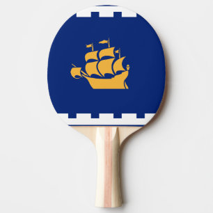 Pingisracket med Québec Citys flagga