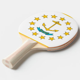 Pingisracket med Rhode Islands flagga, USA