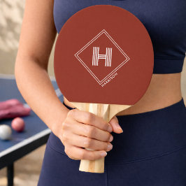 Pingisracket | Stilfull geometrisk monogram