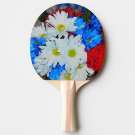 Pingong Paddle för ljusvit och blå Daisy Pingisracket
