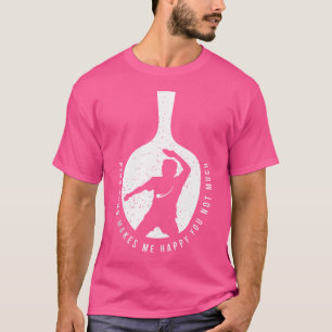 Pingong som säger Älskare i Bord tennis eller pi T Shirt