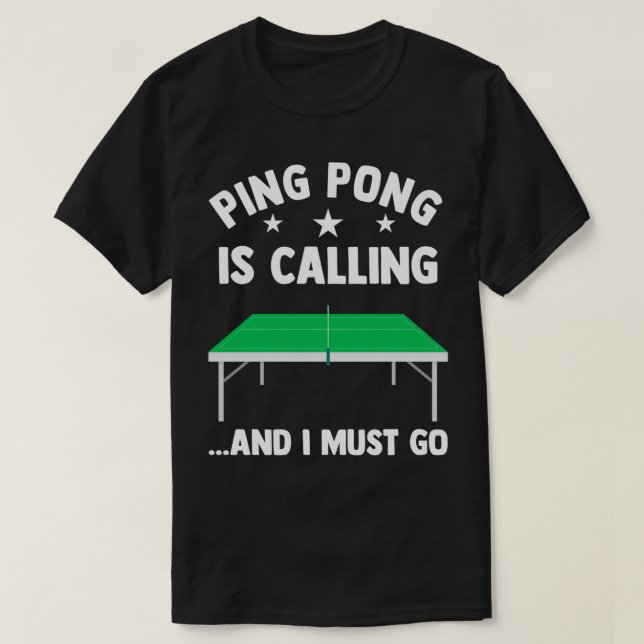 Pingpong Bord Tennis 3 T Shirt (Design framsida)