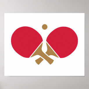 PingPong bordtennis Poster