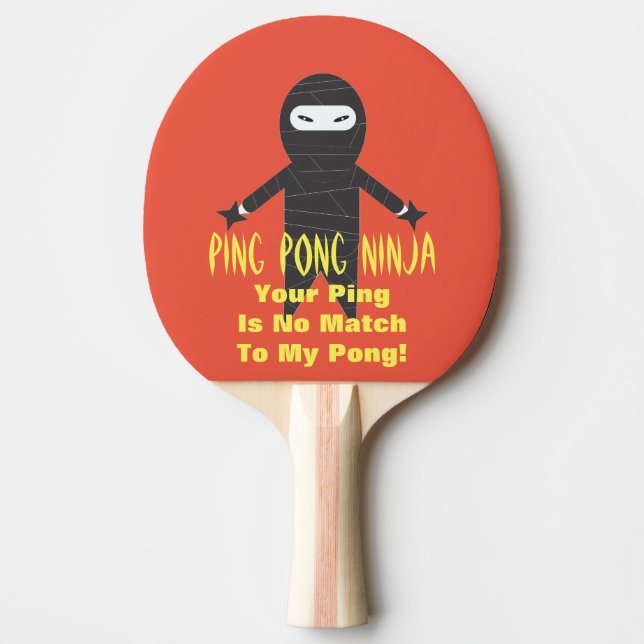 PingPong Ninja paddlar den roliga pingen Pong Pingisracket (Framsidan)