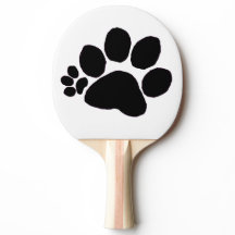 Pingpong Paddle - Höger Polydactyl Pawprint