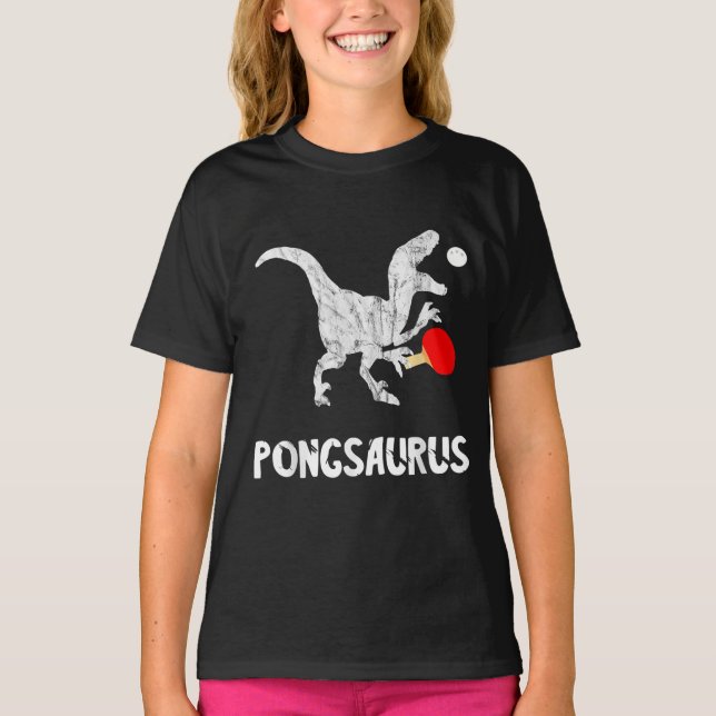 Pingpong Pingpong Player Dino Bord 1 T Shirt (Framsida)