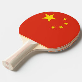 Pingpongpaddel med Flagga av China Pingisracket