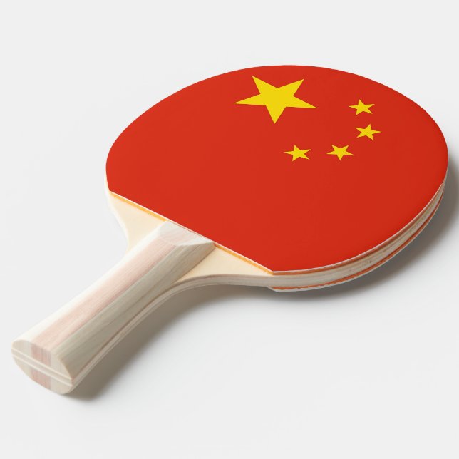 Pingpongpaddel med Flagga av China Pingisracket (Frontvinkel)