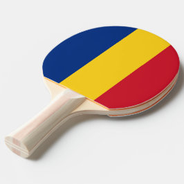 Pingpongpaddel med Flagga av Rumänien Pingisracket