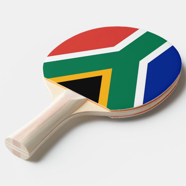Pingpongpaddel med Flagga av syd-Afrikan Pingisracket (Frontvinkel)