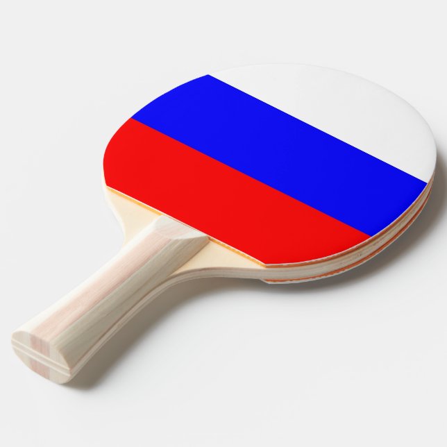 Pingpongpaddel med Flagga från Ryssland Pingisracket (Frontvinkel)