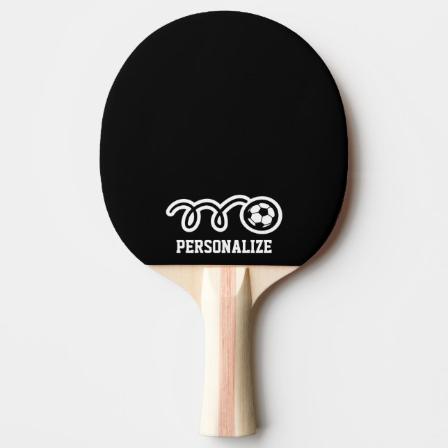Pingpongpaddel med personlig fotboll pingisracket (Framsidan)