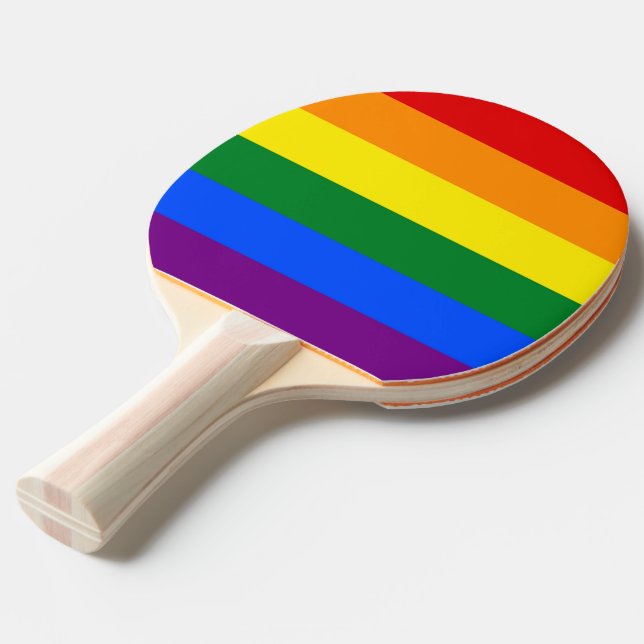 Pingpongpaddel med Pride Flagga av HBT-T Pingisracket (Frontvinkel)