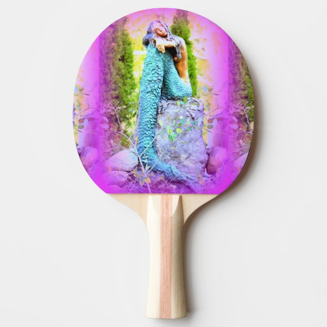 Pingpongpaddel, sjöjungfru pingisracket (Framsidan)